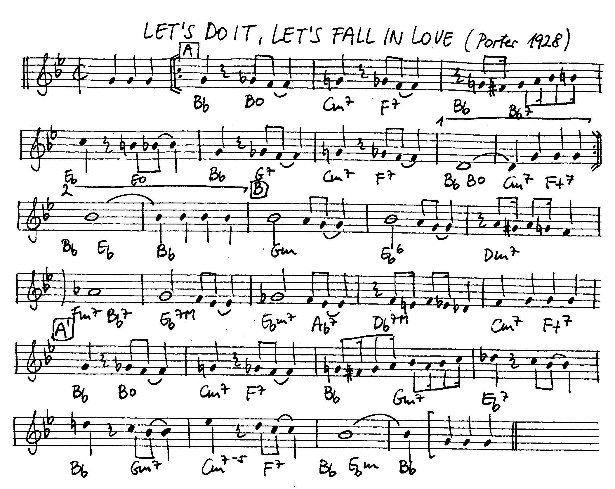 let's do it let's fall in love leadsheet – book us for your next 20s or gatsby event